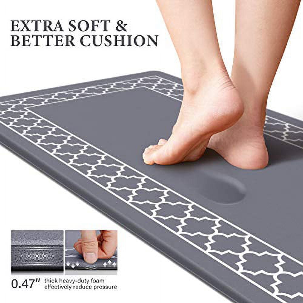 Kitchen Mat [2 PCS] Cushion Anti Fatigue Comfort Mat, Non Slip Memory –  Modern Rugs and Decor