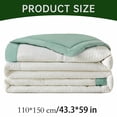 thumbnail image 3 of 43x59 Po Couverture d'Été en Soja Lavable en Machine, Couverture de Couette Innovante Rafraîchissante Simple Face Lavable en Machine pour Sueurs Nocturnes Dormeurs Chauds, Couette d'Été, 3 of 7