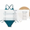 thumbnail image 3 of Aimik Women's Push Up Bikini Sets Two Piece Bathing Suits Cutout Drawstring Side Adjustable High Cut Swim Bikini Swimwear, 3 of 6