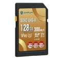 thumbnail image 5 of Amplim 128GB UHS-II V90 SDXC SD Card Blazing Fast 300MB/s (2000X) UHSII U3 Extreme High Speed 128 GB SD XC Memory Card for 4K 8K UHD Video Camera Camcorder. 128G TF Flash Storage, 5 of 9
