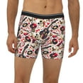 thumbnail image 2 of Rateoe Guitar Skull rock Print Men’s Underwear Boxer Briefs Soft Comfortable Underwear Boxer Briefs, Long Leg Briefs,Anti-chafing Boxer Briefs, 2 of 7