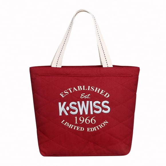 BOLSA DE CANVAS K-SWISSBORDADO 3D AL FRENTE Y CIERRE ROJO K-Swiss PAR3DWSI
