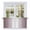 Light Purple, variant on Dark Purple Ombre Tier Curtains, Modern Gradient Abstract Art Light Filtering Kitchen Curtains, 2Pcs Rod Pocket Half Window Treatments Panels for Sink Cafe Cabinet Camper 27.5x36 Inches