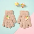 thumbnail image 2 of Splozh Winter Gloves for Toddler Kids Kids Winter Gloves for Boys Girls Children Full Fingers Stretchy Warm Mittens Coffee,3-6 Years, 2 of 8