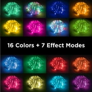 39ft RGB LED Above Ground Pool Rope Lights with Remote Control (Best for 12ft Pools)