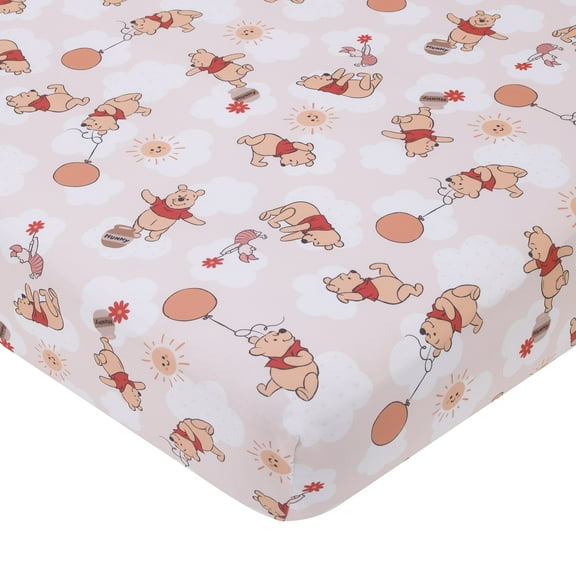 Disney Winnie the Pooh and Piglet Fitted Crib Sheet