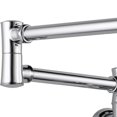 thumbnail image 4 of Delta Faucets Victorian Dual Swing Pot Filler Wall Faucet, Chrome | 1177LF, 4 of 5