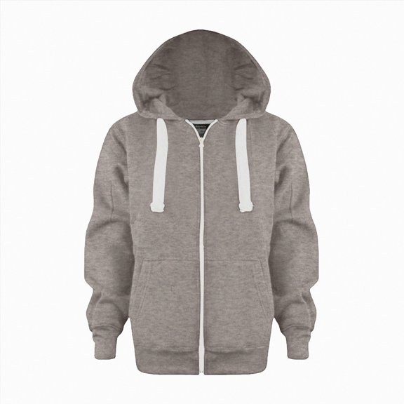 Splozh Sweatshirts for Teen Girls Sweatshirt Solid Color Zip Up Hoodie Long Sleeve Jackets Top Kids Coat,Coffee,4-5 Years