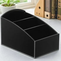 Soimiss Tea Bags Coffee and Sugar Holders Storage Holder Black Acrylic 1Pcs