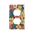 thumbnail image 3 of Switch Panel Switch Decoration 2.76x4.53x0.28 Inches Unused Outlet Cover Switch Plate Wall Plates Living Room Kitchen Bedroom Study Switches Colorful Flowers Lovely, 3 of 8