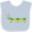 Blue and White, variant on Inktastic Caterpillar 3 Boys or Girls Baby Bib
