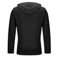 thumbnail image 6 of Yghzkop Men's Athletic Hooded Top Long Sleeve Quick Dry Stretch Fabric Sports Zipper Pockets Running Gym Training Breathable UV Protection Summer Activewear Muscle Fit, 6 of 6