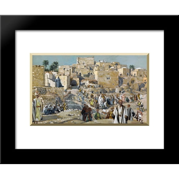 He Went Through the Villages on the Way to Jerusalem 20x24 Framed Art Print by James Tissot