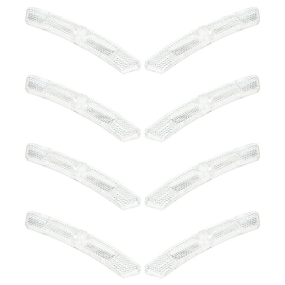 HONMEET 8Pcs Bike Reflectors for Adult Bikes in 12.50X2.00X1.00CM for Night Visibility
