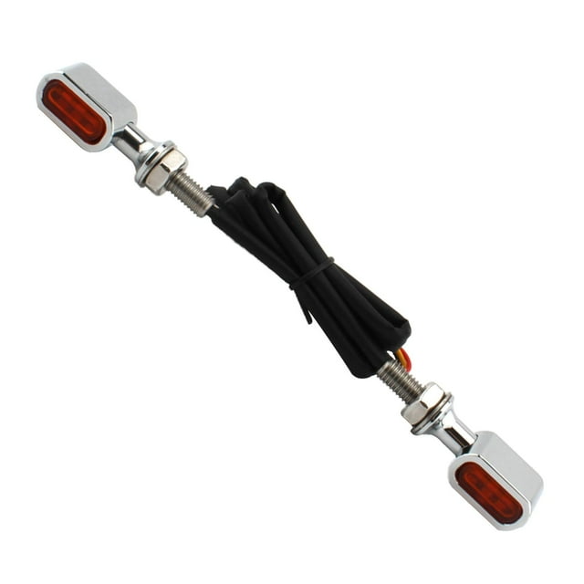 LOVIVER Mini Clignotant pour Moto avec Indicateur Lumineux pour Lampe Orange