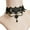 Necklace, variant on Jiaroswwei Faux Gem Black Lace Ring Bracelet Women Gothic Punk Style Necklace Bracelet Jewelry Accessory