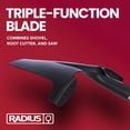 thumbnail image 5 of Root Slayer by Radius Garden RS220-001 Heavy Duty Serrated Steel Spade Shovel, 5 of 23