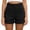 *Black, variant on Women's High Waisted Button Front Chino Shorts , Patch Pocket Casual Shorts For Women , Ladies' Lightweight Straight Leg Summer Shorts,White,S-3XL