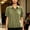 Green, variant on Short Sleeve Shirts for Women V-Neck Cotton Linen Solid Button Down Blouse Fitted Drawstring Casual Flutter Tees Women's Tops, Tees & Blouses Yellow M