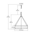 thumbnail image 2 of Elk Home 24-Inch Wide Tremont Chandelier, Transitional, Tiffany Bronze, 2 of 3
