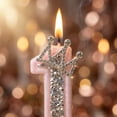 thumbnail image 5 of Digital Birthday Cake Number Candles– LED Light-Up Numeric Candlestick for Party Cake Decoration, 5 of 5