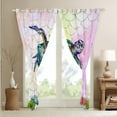 thumbnail image 3 of Erosebridal Sea Turtle Curtains,Pink Mermaid Tail Scale Curtains Bedroom Decor,Ocean Life Sea Animal Curtains Colorful Gradient Window Curtains 2 Panels (38Wx54L), 3 of 6