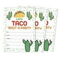 thumbnail image 1 of Inkdotpot Pack Of 30 Taco Bout Party Invites, Fiesta Party Invitations, Fill In Blank Invites With Envelopes, 1 of 1