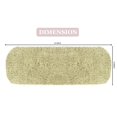 thumbnail image 3 of Home Weavers Hampton Crochet Bath Mat Cotton Tufted Bath Rug, Extra Soft and Absorbent Bath Rugs, Non-Slip Bath Carpet, Machine Wash Dry, bath rugs for Bathroom Floor, 10" x 22" Tank Cover, Green, 3 of 4
