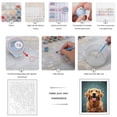 thumbnail image 3 of Paint by Numbers Kit for Adults, Golden Dog Celebration Confetti Paint by Numbers, Easy Paint by Numbers Kit for Adults Beginner, DIY Adult Paint by Number Kits on Canvas, 12x16in Home Decor, 3 of 7