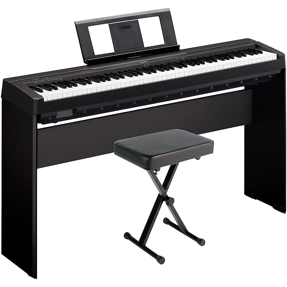 Yamaha P-45LXB Digital Piano With Stand and Bench Black - Walmart.com