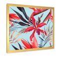 thumbnail image 2 of Designart 'VIntage Tropical Flowers IV' Traditional Framed Art Print, 2 of 4