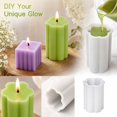 thumbnail image 4 of Pillar Candle Mold Scalloped Flower Shaped Silicone for Diy Candle Making Supplies Decorative Candles Home Decor Gifts 1 Count Clear, 4 of 4