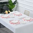 thumbnail image 7 of 15.4inch Round Placemats, DIY Printing Design, Suitable for Kitchen, Table Party Decoration Cherry Checkered Pattern, 7 of 7