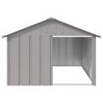 thumbnail image 4 of Caseta exterior Dog House VidaXL de acero galvanizado gris, 4 of 7