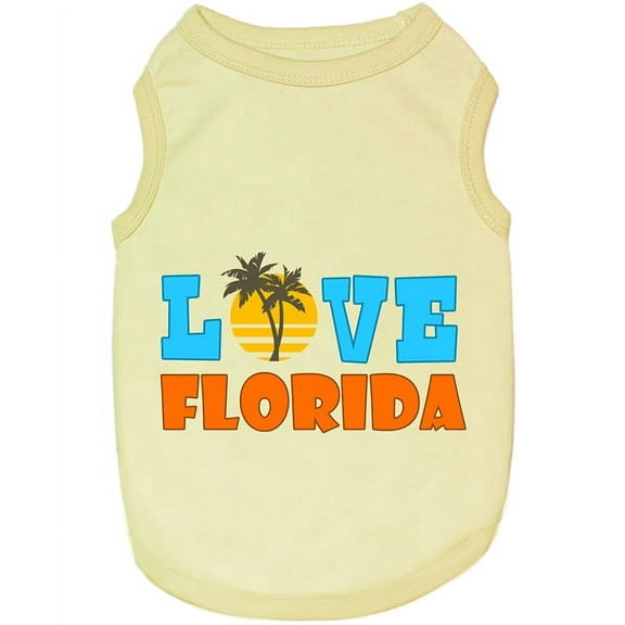 Parisian Pet Dog Clothes LOVE FLORIDA T-Shirt