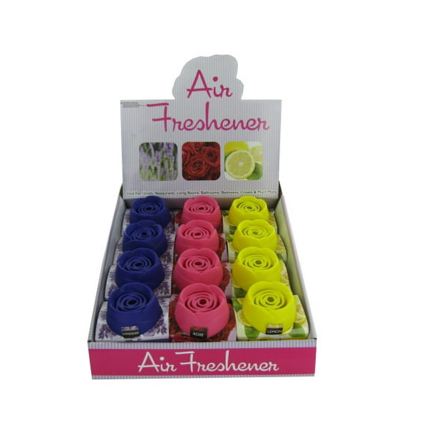 FlowerShaped Air Freshener Display, 12 Count