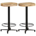 thumbnail image 2 of Taburetes de bar VidaXL, 2 unidades, madera maciza de mango, 66 cm, 2 of 9