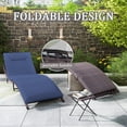 thumbnail image 4 of Gotland Patio Lounge Chair,3 Pieces Chaise Lounge Outdoor Folding leisure Lounge Chairs Including Table Rattan Patio Furniture Set,Navy blue, 4 of 8