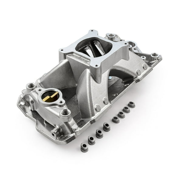 Speedmaster 1-147-014 Compatible with Chevy SBC 350 1957-95 HiRise Aluminum Intake Manifold [Polished]