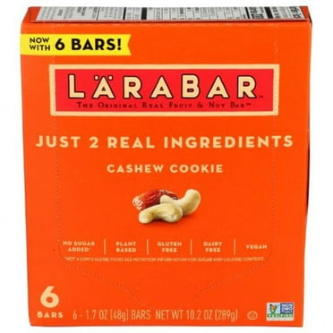 2X - Larabar Cashew Cookie Bar 6 Pack Case 6 ct