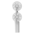 thumbnail image 2 of Ventilador de Mano, Ventilador , Ventilador USB Portátil con Cabezal de Ventilador de Refrigeración Doble con Rotación de 180  degree, Ventilado blanco Macarena Ventilador de escritorio portátil, 2 of 7