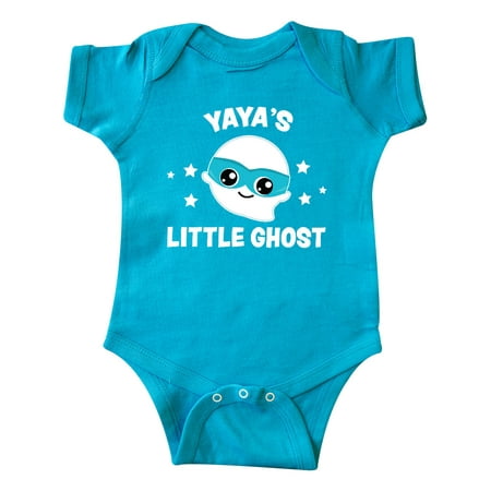 

Inktastic Cute Yaya s Little Ghost with Stars Gift Baby Boy or Baby Girl Bodysuit