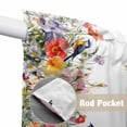 thumbnail image 2 of Vintage Flowers Kitchen Window Curtains, Swag Curtains Valance for Bedroom Living Room Bathroom, Spring Floral Botanical Pastoral Rod Pocket Window Treatment Curtain Block Drapes 2 Panels 36"x63", 2 of 9