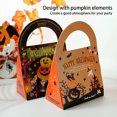 thumbnail image 4 of 20 Packs Halloween Treats Bags, Trick or Treat Non-woven Bags Pumpkin Bags Party Goody Tote Bags Gift Bag with Handles Party Favors, 4 of 5