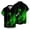 Green, variant on IWRICH St. Patrick's Day Hawaiian Shirts for Men Irish Shamrock Printed Short Sleeve Button down Bowling Shirt Green XS