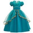 thumbnail image 2 of Robe de Jasmine pour Filles Costume Enfants Robe de Princesse Déguisement Cosplay Robe de Fête, 2 of 7