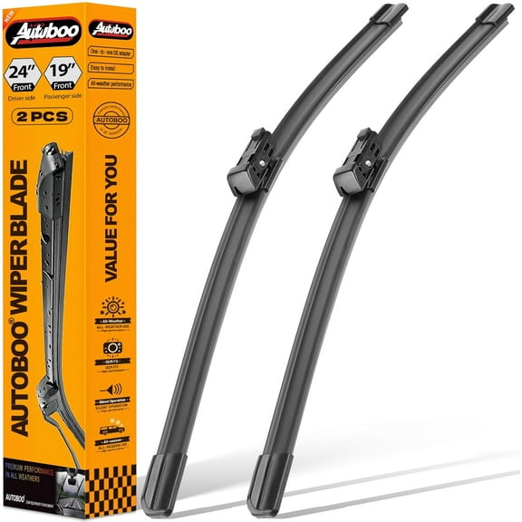 OEM Windshield Wipers Replacement for VW Volkswagen Jetta CC Passat Wiper Blades 2011 2012 2013 2014 2015 2016 2017 2018 2019-2023 -Original Factory Quality 24 and 19 inch (Set of 2) Top Lock 16mm