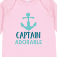 thumbnail image 4 of Inktastic Captain Adorable, Boat Anchor, Nautical - Blue Boys Long Sleeve Baby Bodysuit, 4 of 5
