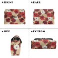 thumbnail image 2 of SCRAWLGOD Oil Painting Style Floral Print Red Beige Small Crossbody Bag for Women Casual Leather Crossover Shoulder Bag Women's Cross Body Handbag with Anti-Theft Zipper, 2 of 7