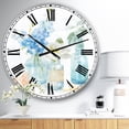 thumbnail image 2 of Designart 'Cottage Florals II' Farmhouse wall clock, 2 of 3